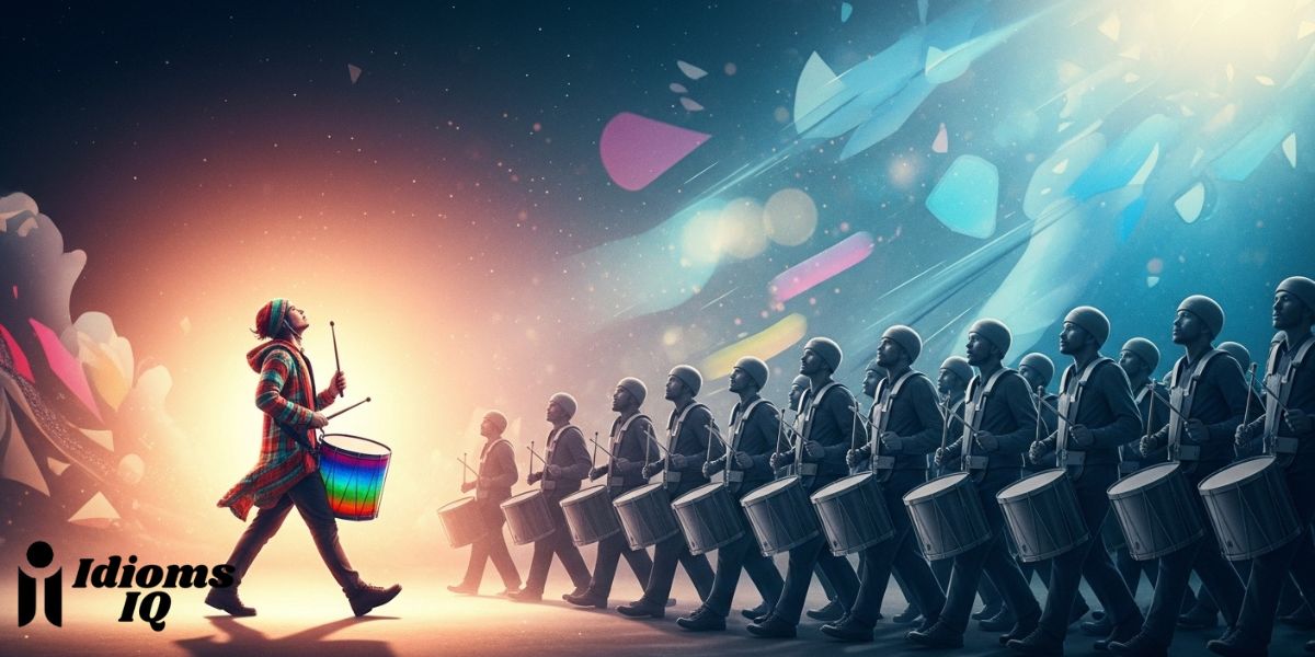 March to the beat of a different drummer